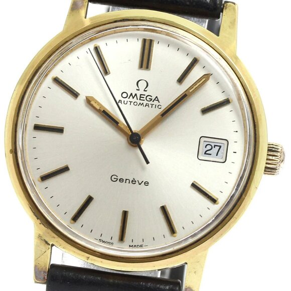 OMEGA Geneve Cal.1012 Date Silver Dial Automatic Men's Watch